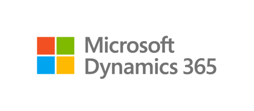 Microsoft Dynamics Stacked Logo with grey text