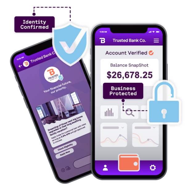 image showcasing a business using identity verification on mobile