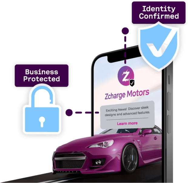 image showcasing a business using identity verification on mobile