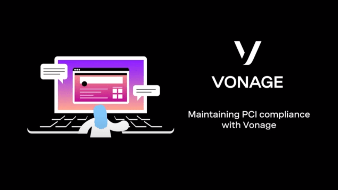 Vonage Contact Centerを使用してPCIコンプライアンスを維持 Cover slide for Maintaining PCI compliance with Vonage demo video