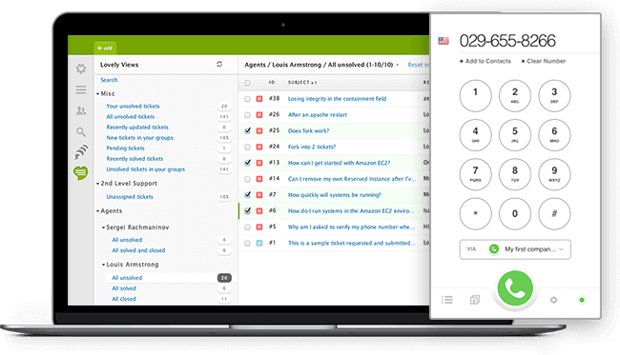 Zendesk Interface Zendesk integration interface